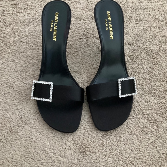 SAINT LAURENT Women's Simone Mule Sandals - Picture 4 of 10